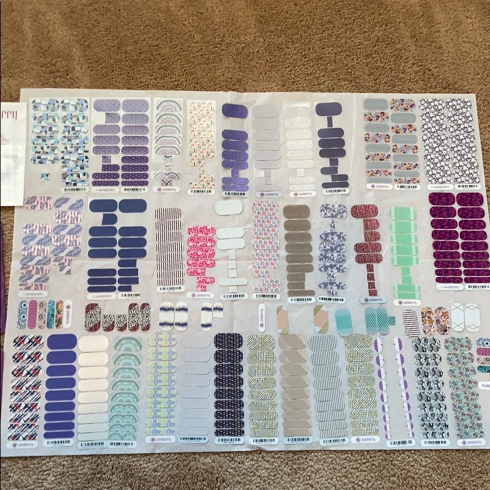 Jamberry Nail Wraps Lot + Mini Heater